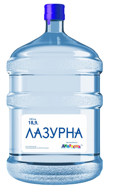 Вода питна "Лазурна" 18,9 л, ТМ "АКВАТОША"